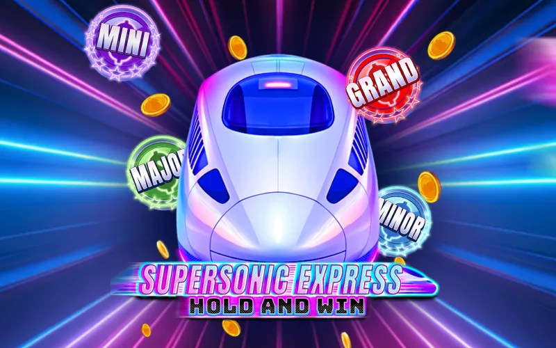 Erleben sie Supersonic Express Hold and Win im Verde Casino mit actiongeladenem gameplay.