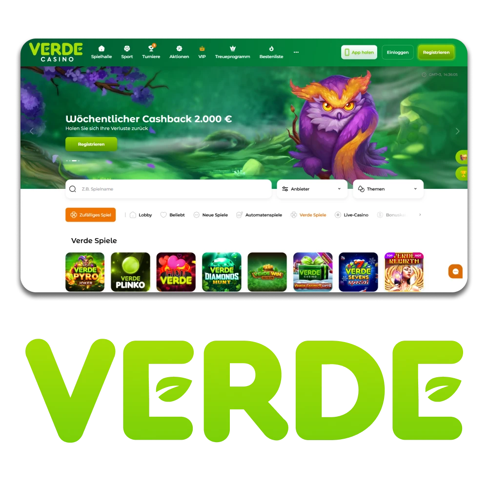 Spielen und gewinnen Sie bei den Insta-Spielen im Verde Casino.