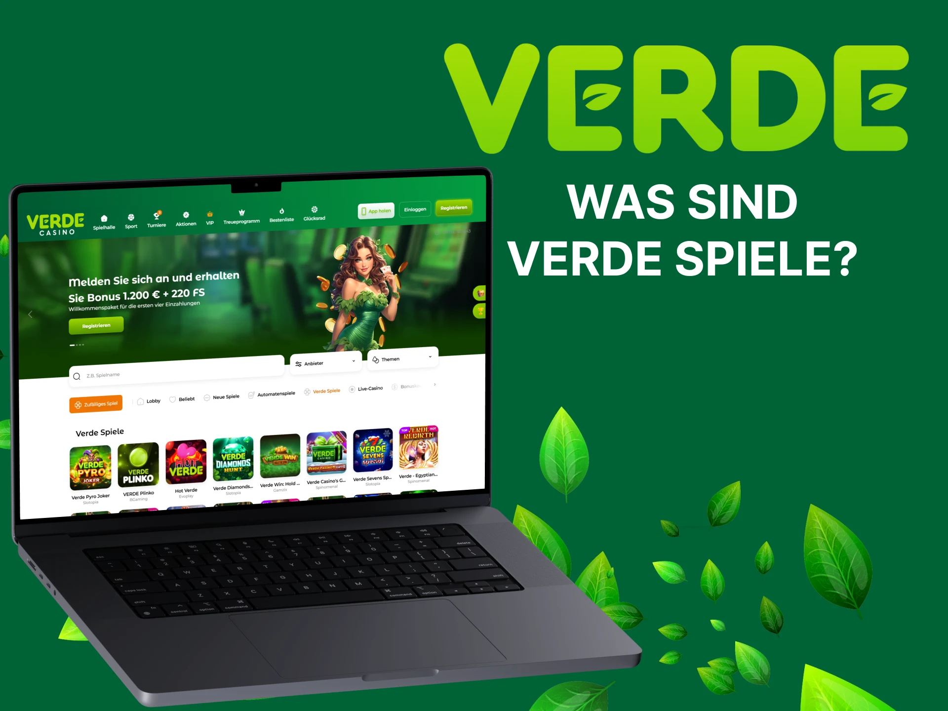 Erfahren Sie mehr über Insta-Spiele auf der Website von Verde Casino.