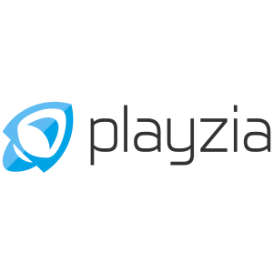 Playzia logo.